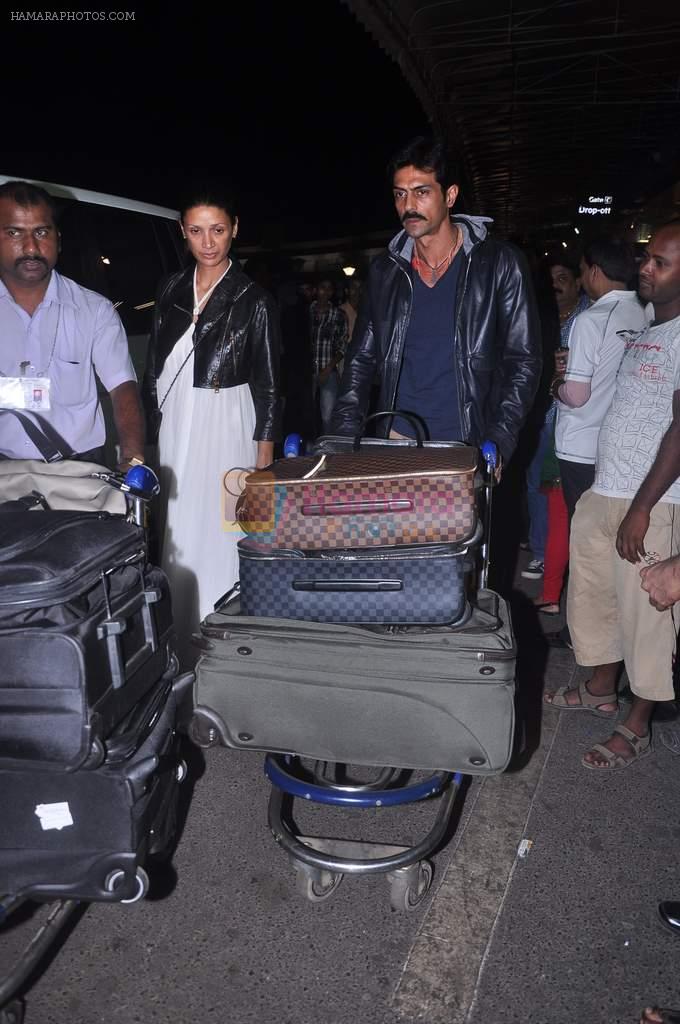Arjun Rampal and Mehr Rampal leave for Cannes on 24th May 2012