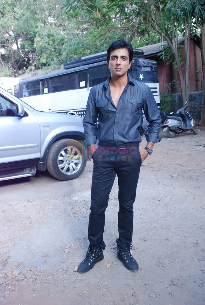 Sonu Sood on the sets of Movers N Shakers in Goregaon on 25th May 2012