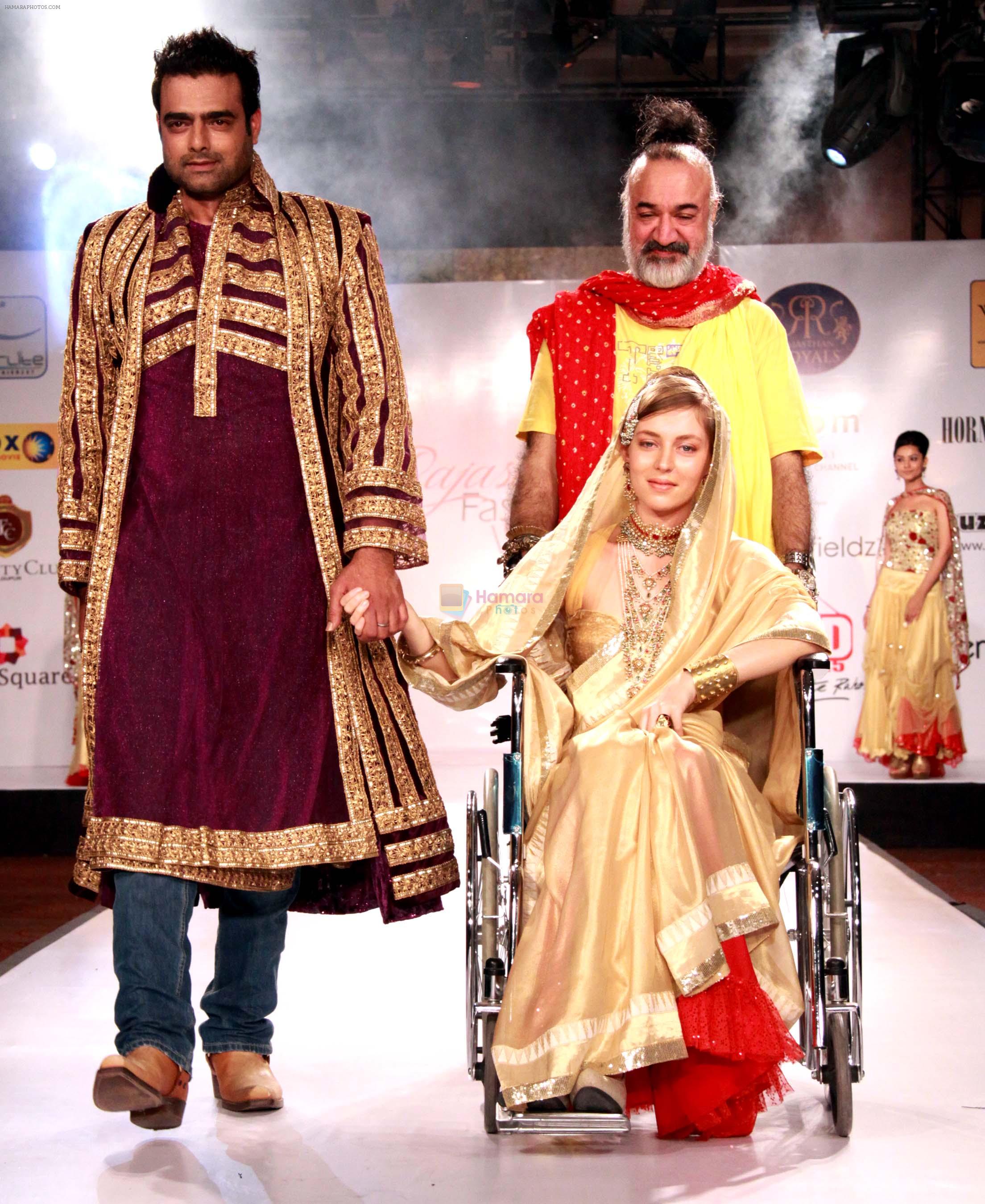 abhimanyu singh,kawaljit singh & alina at day one of Rajasthan Fashion week at Marriott in Jaipur on 24th May 2012 