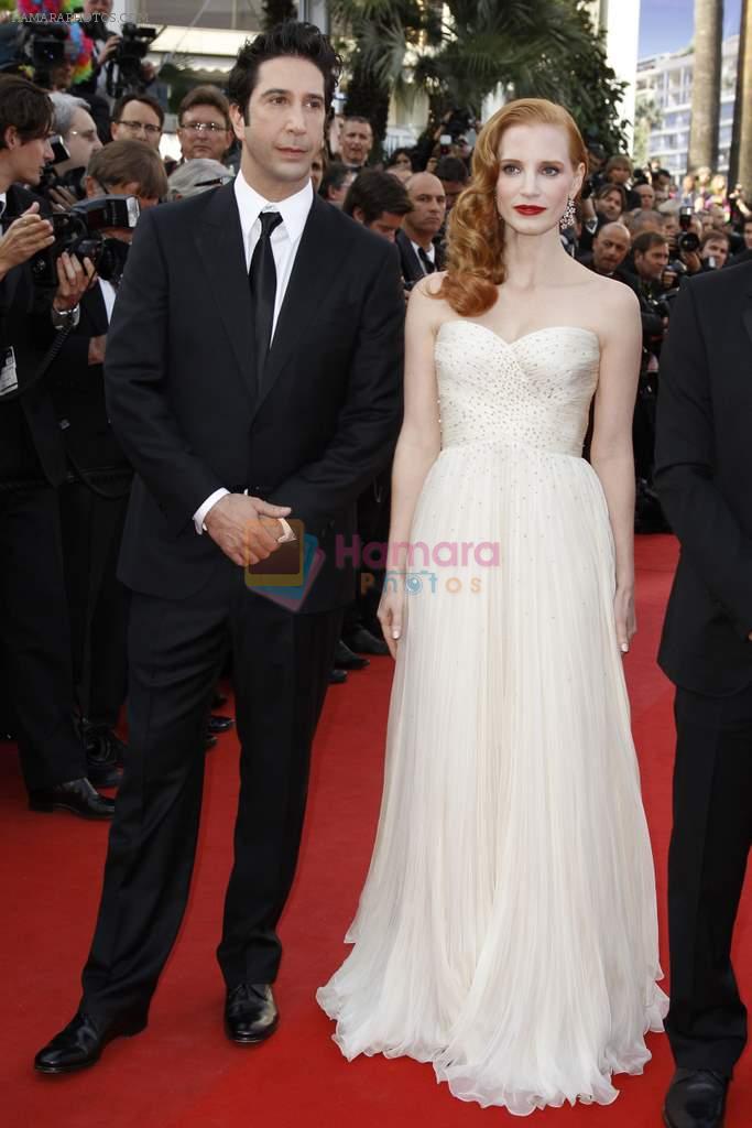 David'schwimmer, Jessica'Chastain at Cannes representing Chopard on 20th May 2012