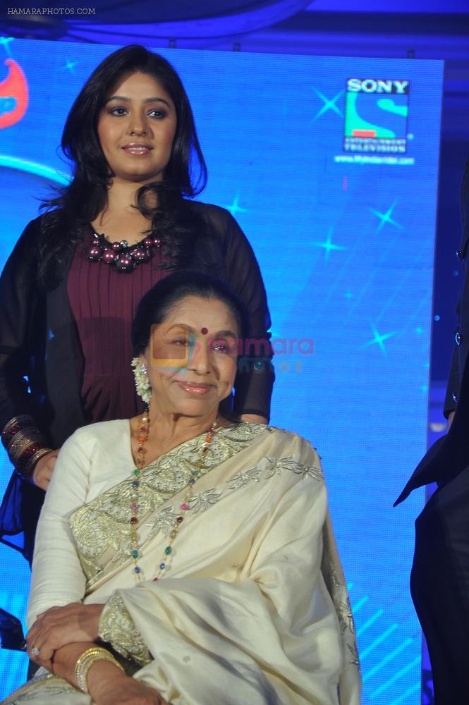 Sunidhi Chauhan, Asha Bhosle at Launch of Sony Indian Idol in J W Marriott, Mumbai on 29th May 2012