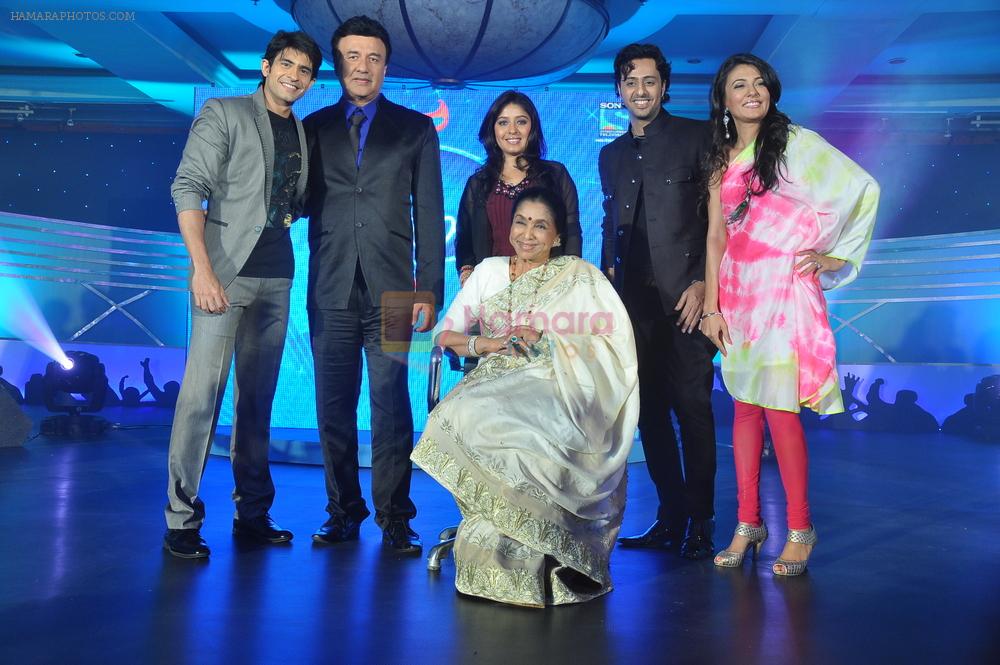Salim Merchant, Sunidhi Chauhan, Asha Bhosle, Anu Malik at Launch of Sony Indian Idol in J W Marriott, Mumbai on 29th May 2012