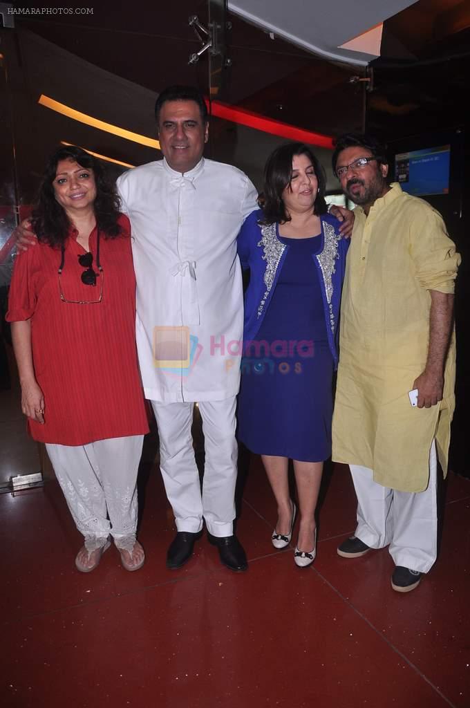 Farah Khan, Boman Irani, Sanjay Leela Bhansali,  Bela Bhansali Sehgal at Shirin Farhad Ki toh Nikal Padi first look in Cinemax, Mumbai on 30th May 2012
