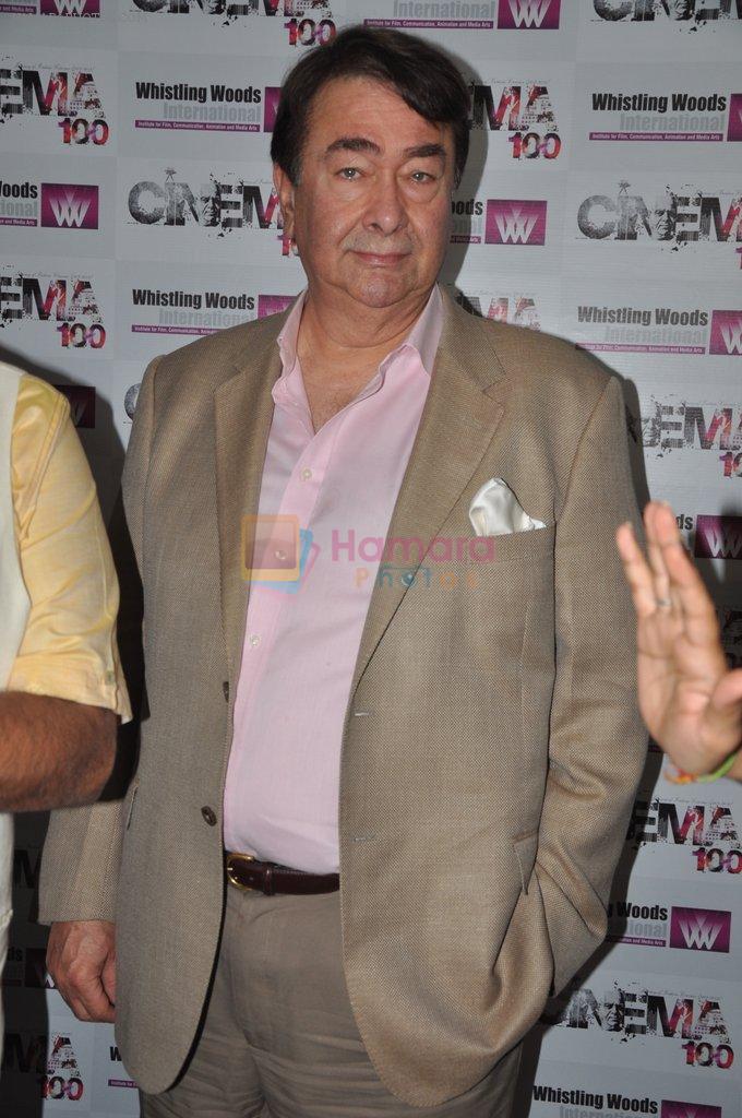 Randhir Kapoor at Whistling woods bollywood celebrations in Filmcity on 1st June 2012