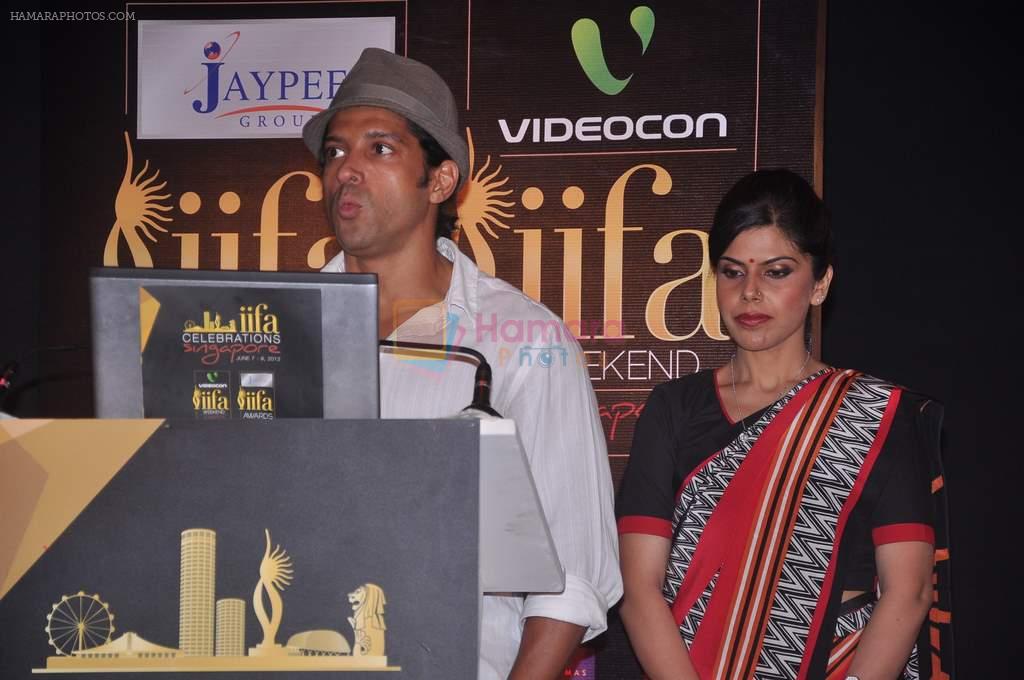 Farhan Akhtar at Jaypee IIFA Awards press meet on 1st June 2012