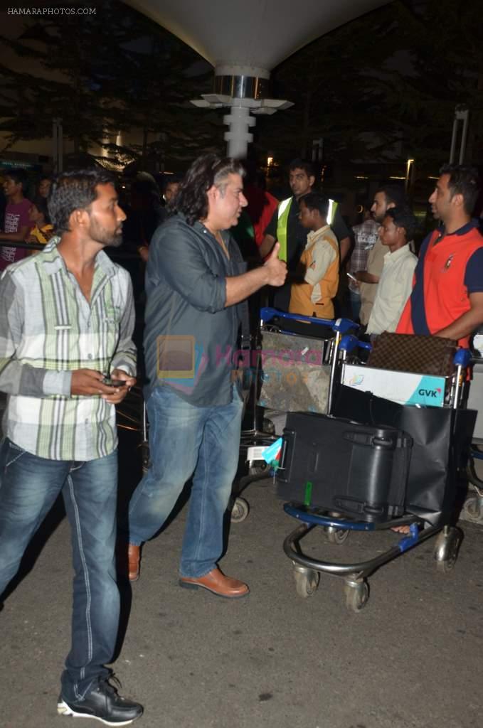 Sajid Khan snapped after she is back attending Madonna's concert in Abu Dhabi on 3rd June 2012