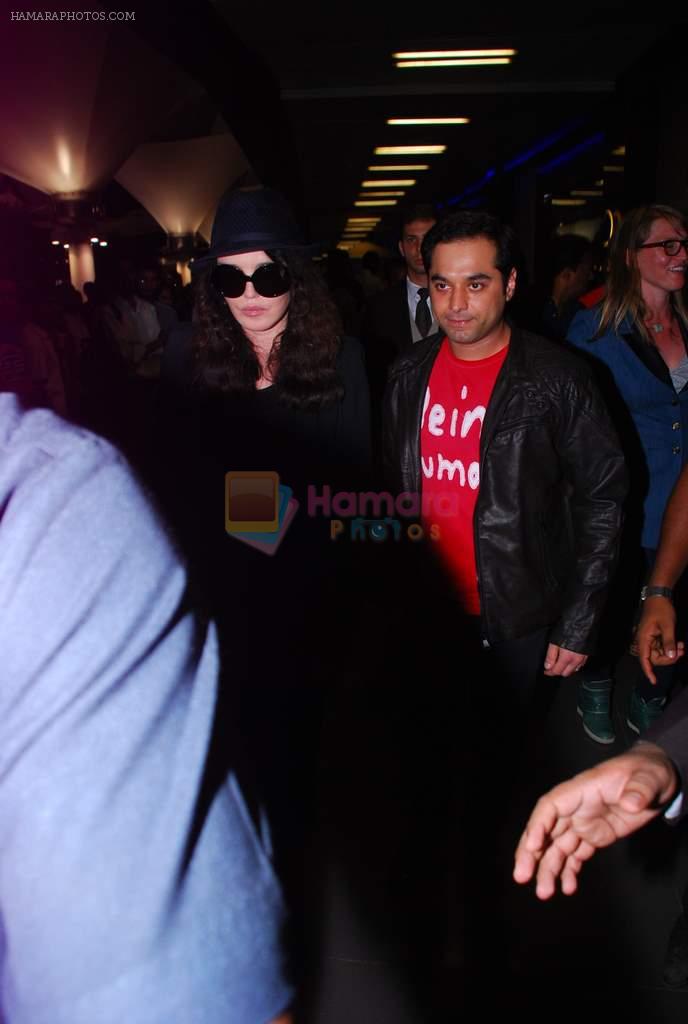 Prem Raj and Isabelle Adjani arrive from Paris in Mumbai on 10th June 2012