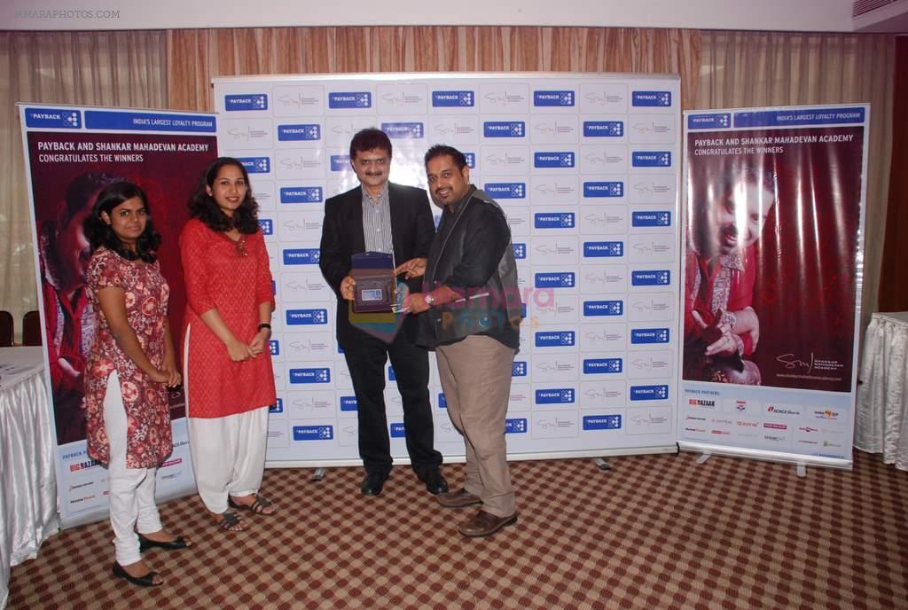 Shankar Mahadevan Academy congratulate the winners in Rangsharda, Bandra on 12th June 2012