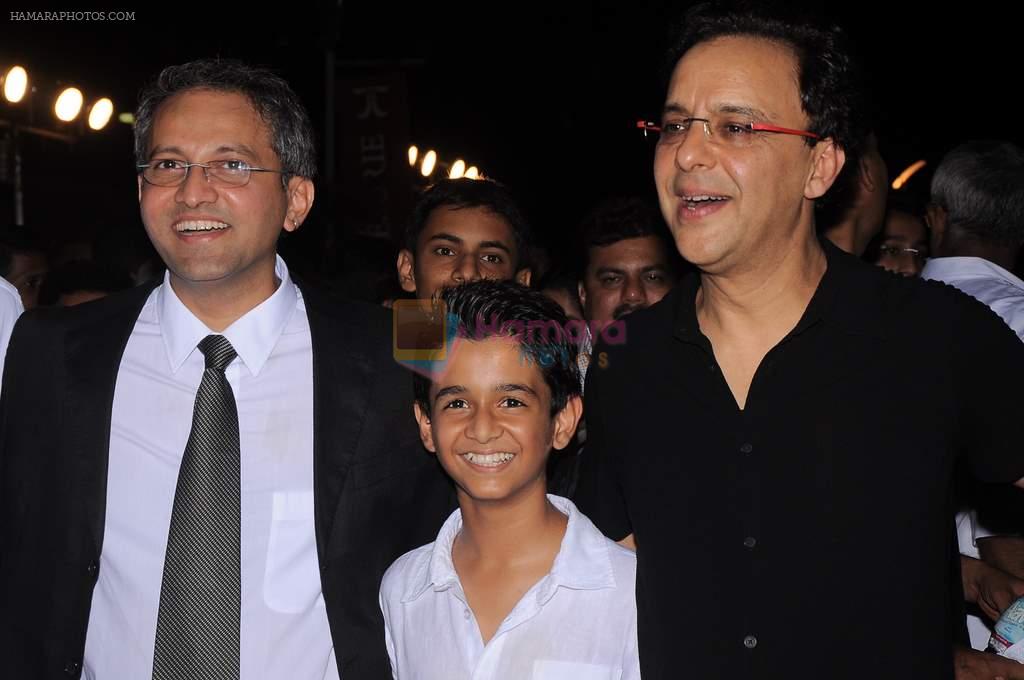 Vidhu Vinod Chopra, Rajesh Mapuskar, Ritvik Sahore at Ferrari Ki Sawari premiere in Mumbai on 14th June 2012