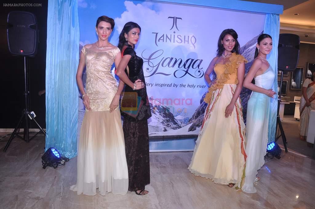Aanchal Kumar, Alecia Raut, Deepti Gujral at Tanishq launches Ganga collection in Andheri, Mumbai on 19th June 2012