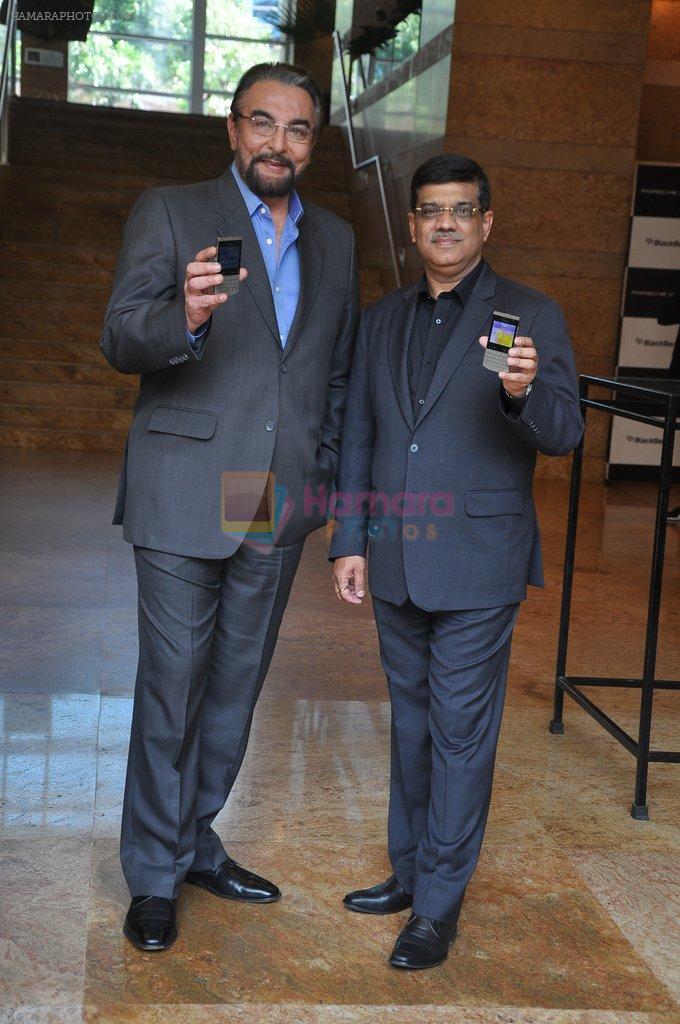 Kabir Bedi poses exclusively with Blackberry-Porsche Design P_9981 smartphone in Grand Hyatt, Mumbai on 20th June 2012
