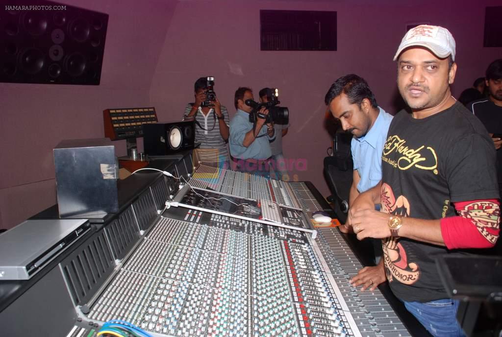 Sajid at the song recording of Himmat Wala on 20th June 2012