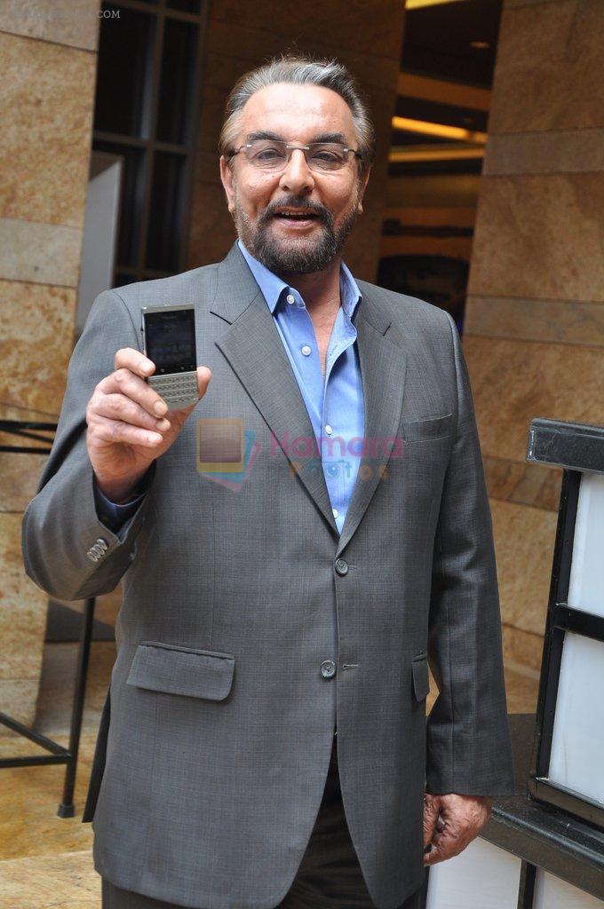 Kabir Bedi poses exclusively with Blackberry-Porsche Design P_9981 smartphone in Grand Hyatt, Mumbai on 20th June 2012