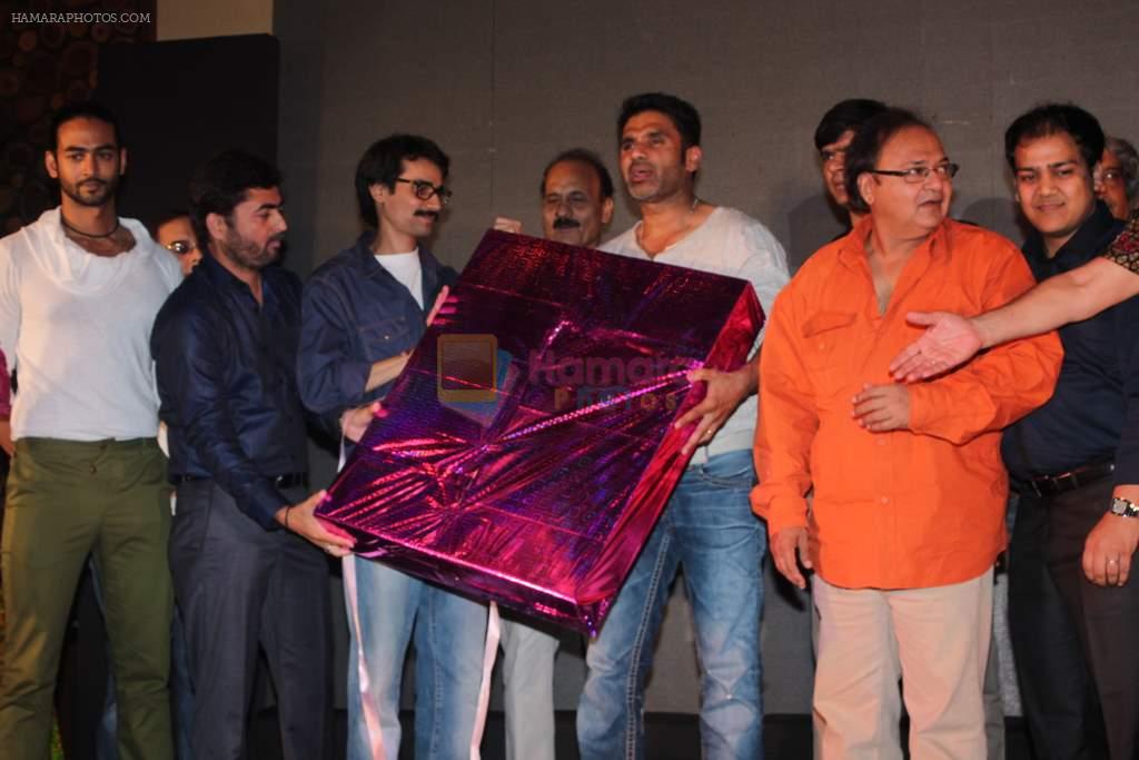 Sunil Shetty,Rakesh Bedi at the music launch of Mere Dost Picture Abhi Baaki Hai in Novotel, Mumbai on 21st June 2012