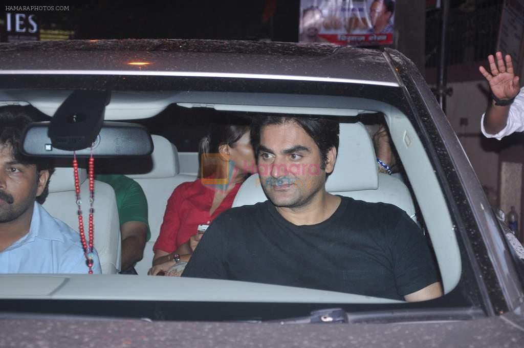 Arbaaz Khan at Filmcity and Lilavati Hospital when Fire on the sets of Dabbang 2 on 23rd June 2012