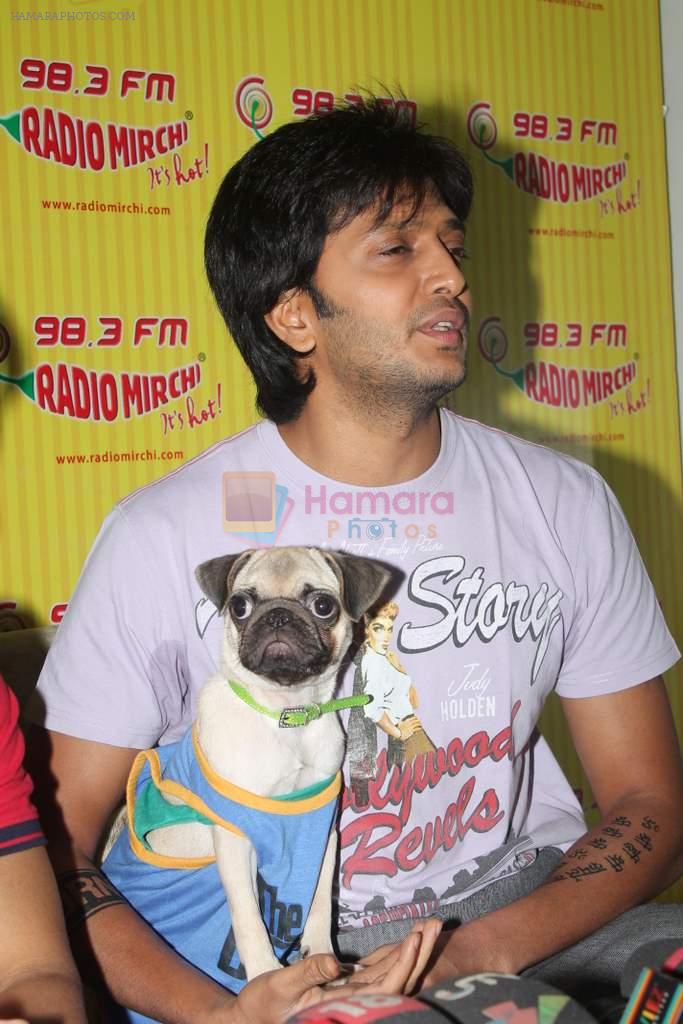 Ritesh Deshmukh on the sets of Radio Mirchi to promote Kya Super Kool Hain Hum in Lower parel, Mumbai on 25th June 2012