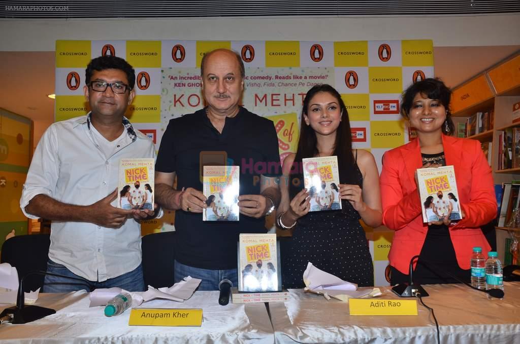 Aditi Rao Hydari, Anupam Kher, Ken Ghosh at the book launch of Komal Mehta in Crossword, Mumbai on 28th June 2012