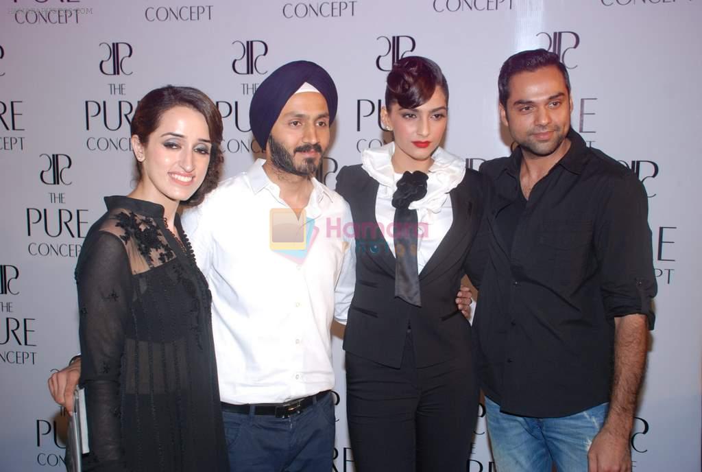 Sonam Kapoor, Abhay Deol at the launch of Pure Concept in Mumbai on 29th June 2012