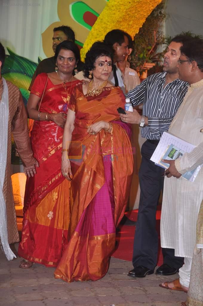 Vyjayanthimala at Esha Deol's wedding in Iskcon Temple on 29th June 2012
