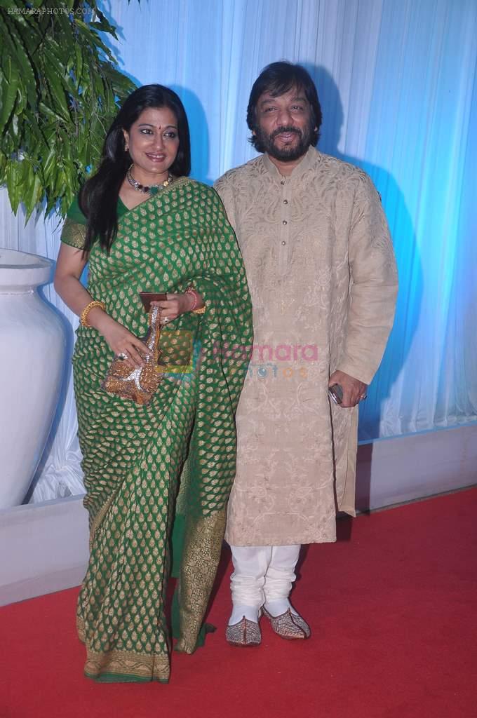 Roop Kumar Rathod, Sonali Rathod at Esha Deol's wedding reception in five-star hotel,Mumbai on 30th June 2012