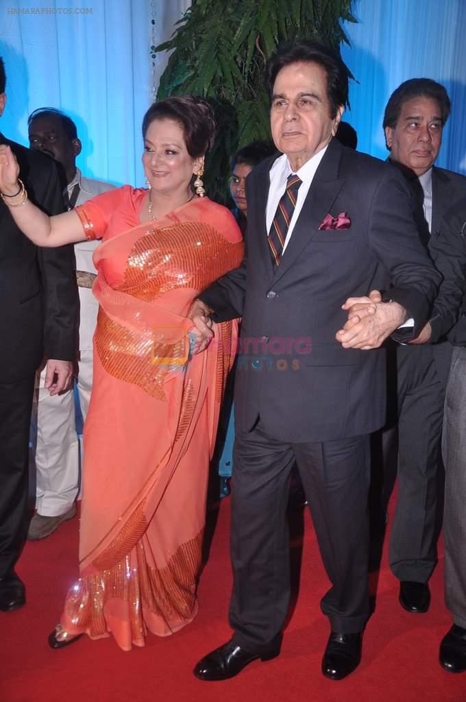 Dilip Kumar,Saira Banu at Esha Deol's wedding reception in five-star hotel,Mumbai on 30th June 2012