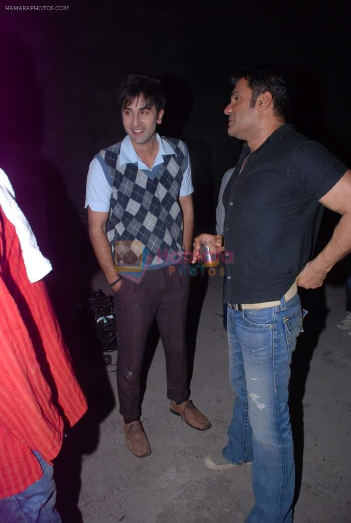 Ranbir Kapoor,Sunil Shetty snapepd in Kandivali, Mumbai on 30th June 2012
