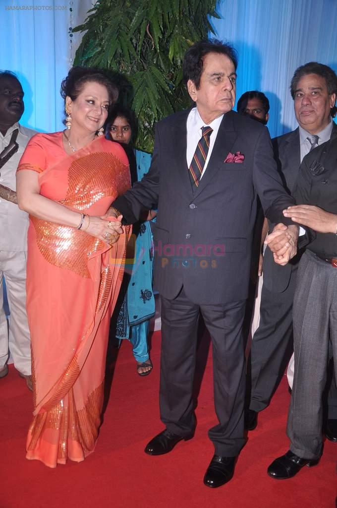 Dilip Kumar,Saira Banu at Esha Deol's wedding reception in five-star hotel,Mumbai on 30th June 2012
