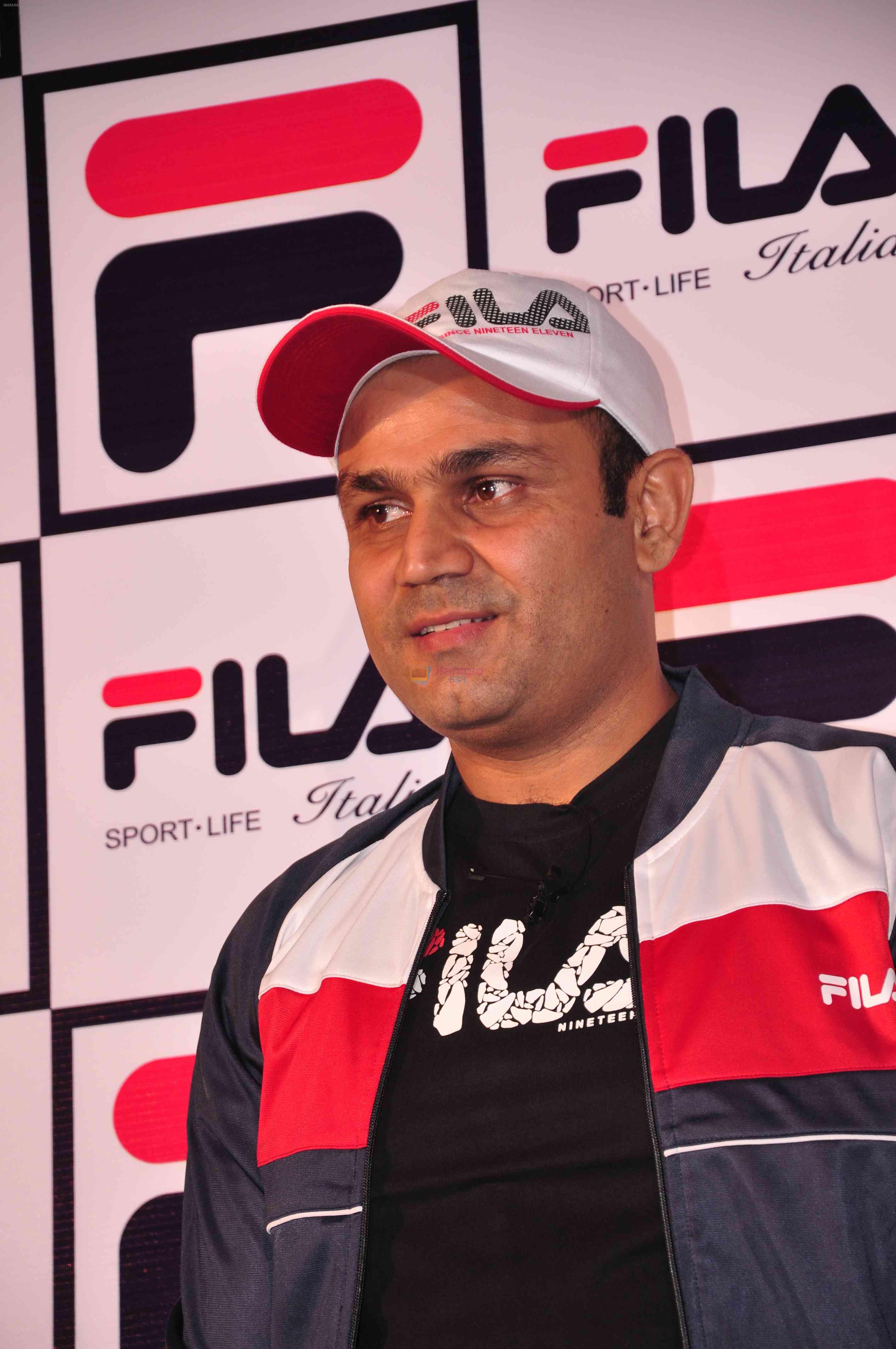 Virender Sehwag was appointed as Fila � the Italian Sports Lifestyle Brand first ever Brand Ambassador in India on 3rd July 2012