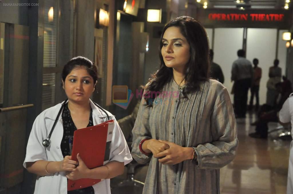Madhoo Shah on the sets of film Tomchi in Andheri East, Mumbai on 5th July 2012