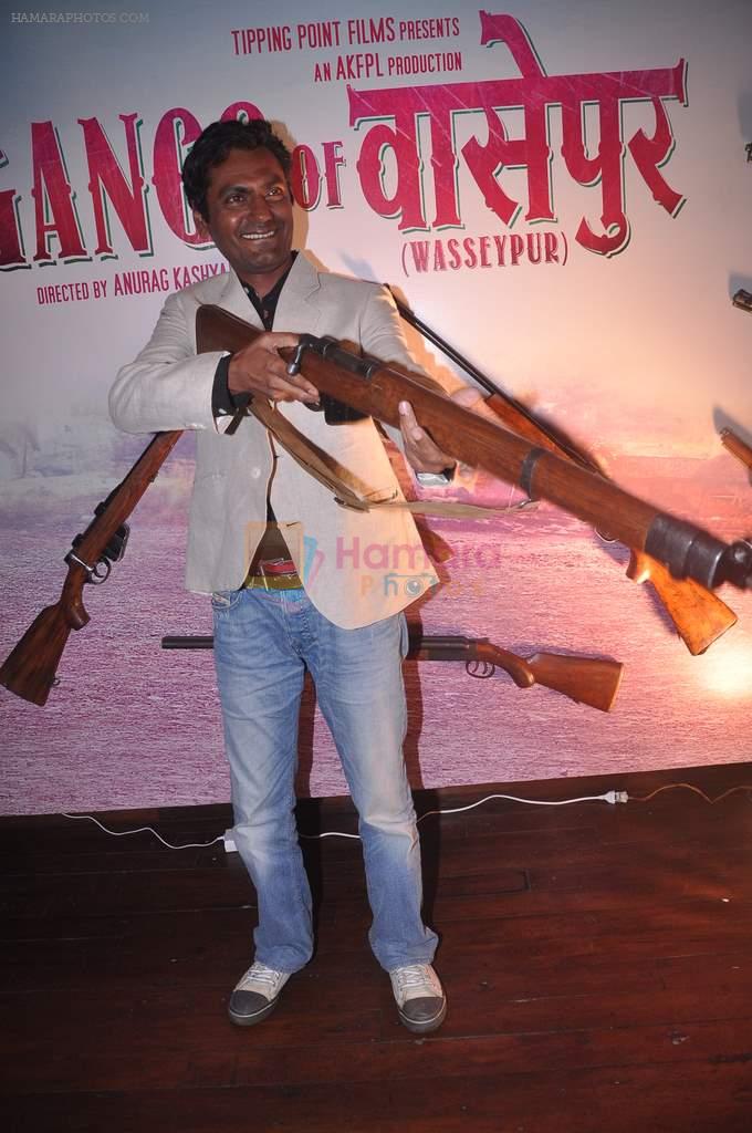Nawazuddin Siddiqui at Gangs of Wasseypur success bash in Escobar, Mumbai on 5th July 2012