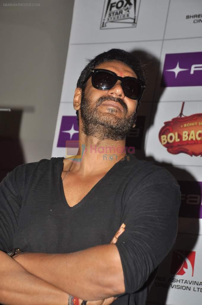 Ajay Devgan at Bol Bachchan promotions in Fame on 6th July 2012