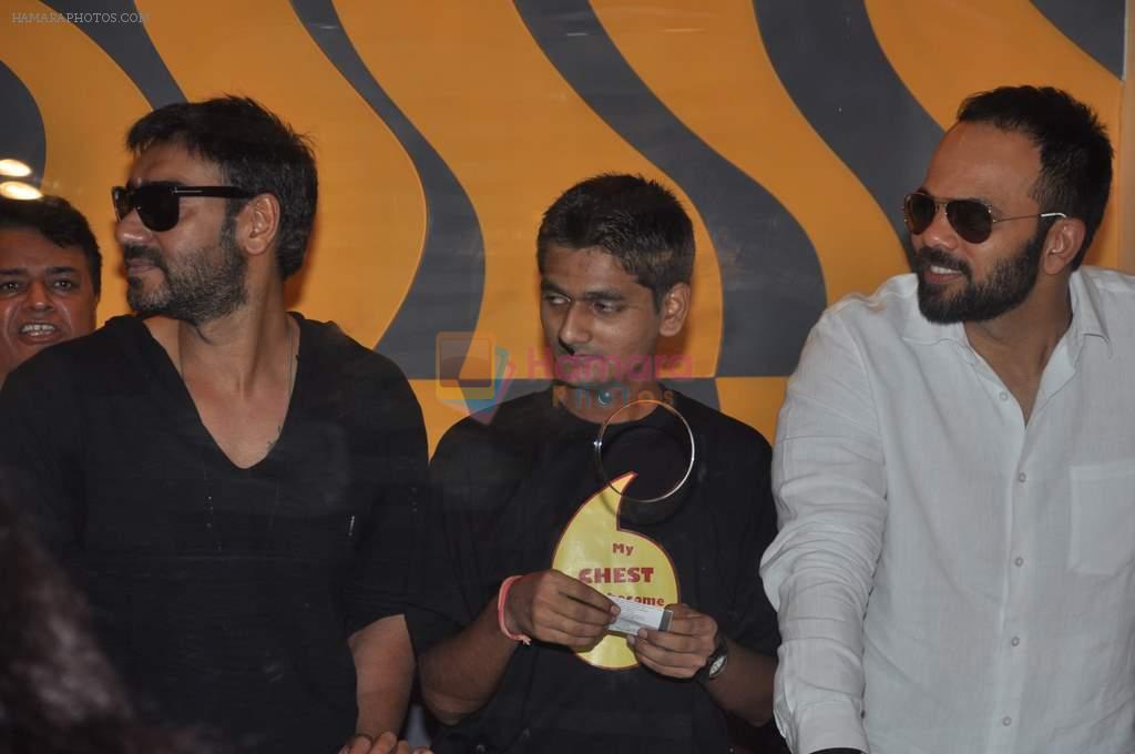 Ajay Devgan, Rohit Shetty at Bol Bachchan promotions in Fame on 6th July 2012