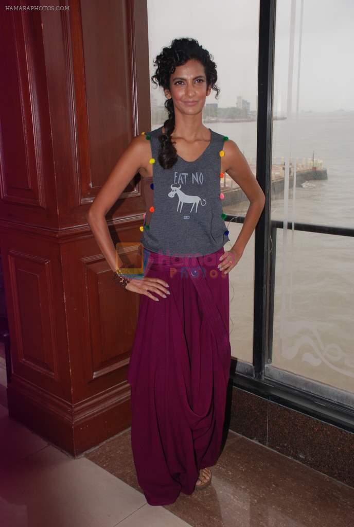 Poorna Jagannathan proudly declares, I AM A VEGETARIAN in new PETA AD in Mumbai on 9th July 2012
