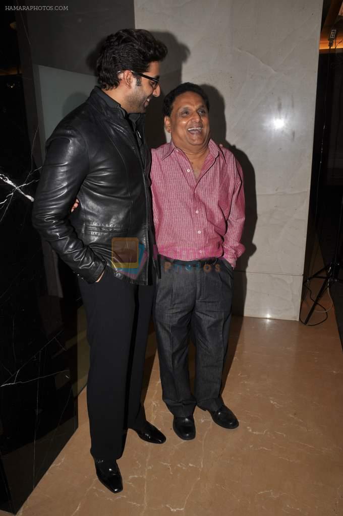 Abhishek Bachchan at trade analyst Amod Mehra's birthday in Andheri on 13th July 2012
