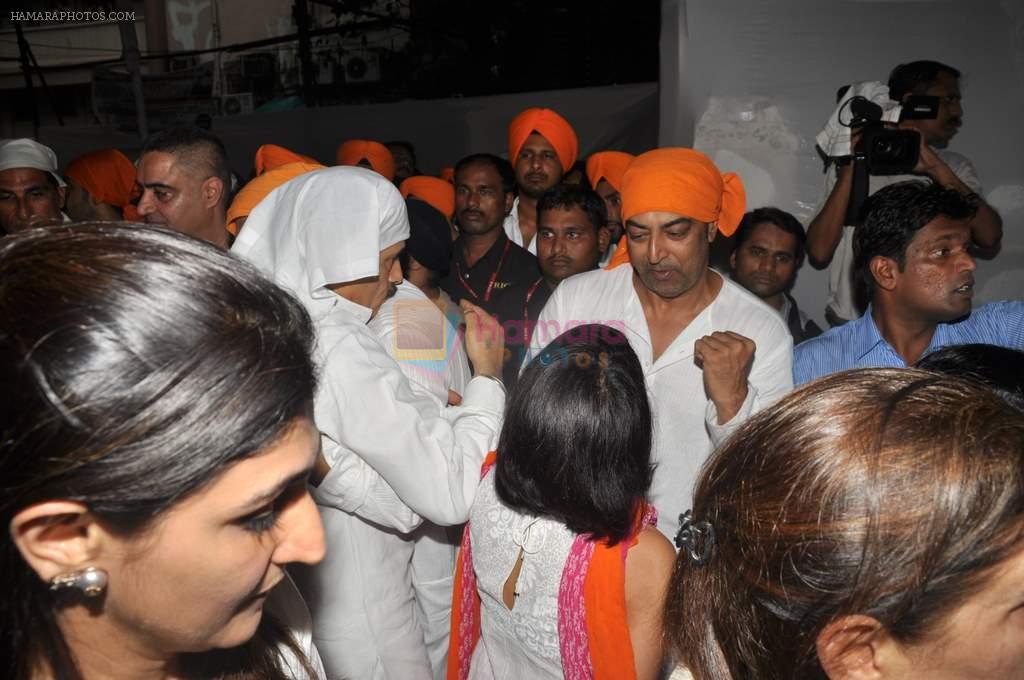 Vindu Dara Singh at Dara Singh's prayer meet in Andheri, Mumbai on 15th July 2012
