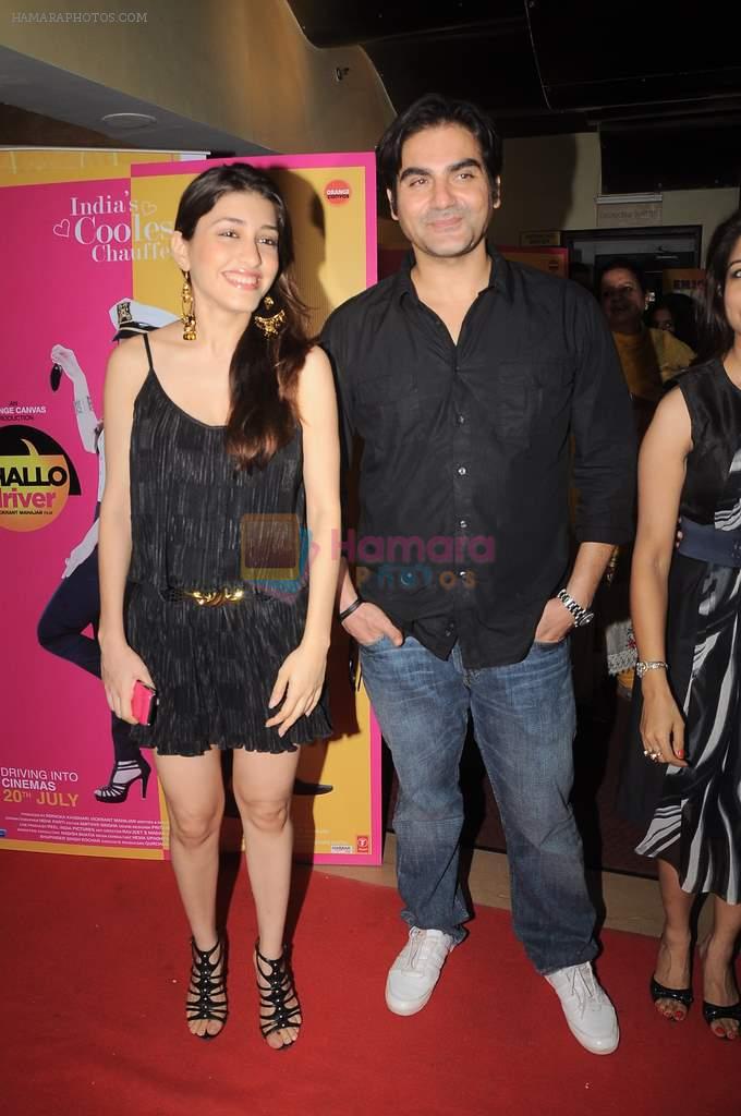 Kainaz Motivala, Arbaaz Khan at Chalo Driver film premiere in PVR, Mumbai on 16th July 2012