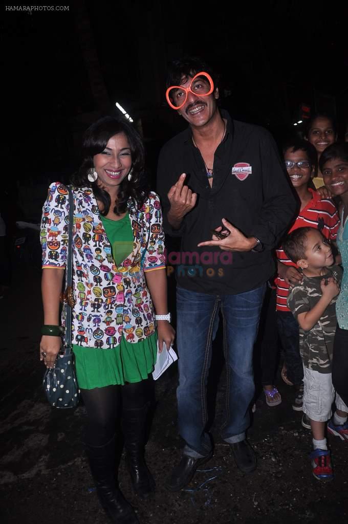 Chunky pandey support Anchal's Arts in Motion movement in St Andrews on 21st July 2012
