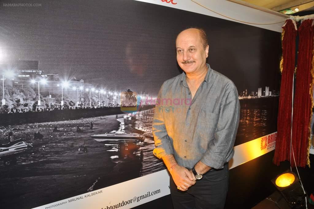 Anupam Kher at Brught Advertising's We Love Mumbai campaign in Mumbai on 24th July 2012