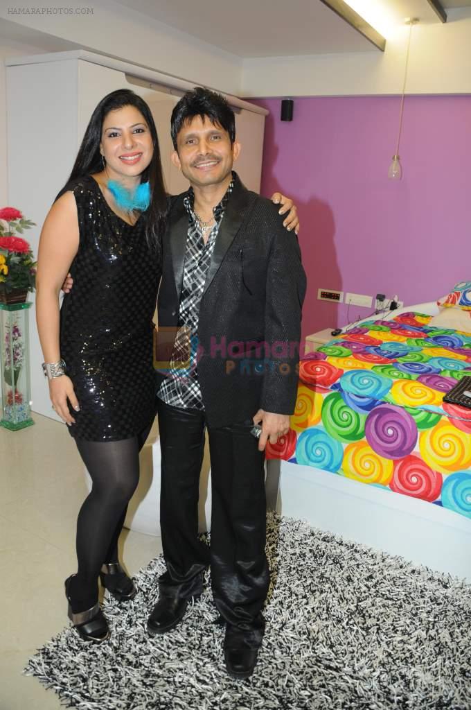 Kamaal Khan with Sambhavana Seth at Kamaal Khan's house warming celebration party in Mumbai on 29th July 2012