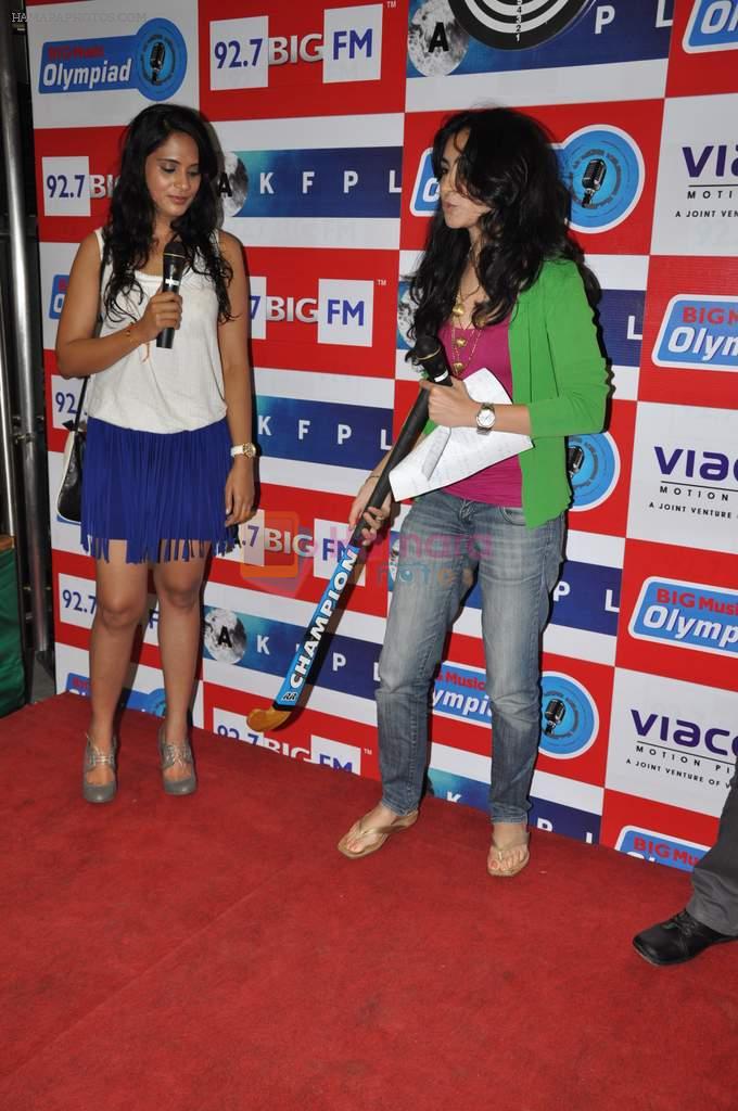 Richa Chadda of Gangs of wasseypur on the sets of Big FM on 3rd Aug 2012