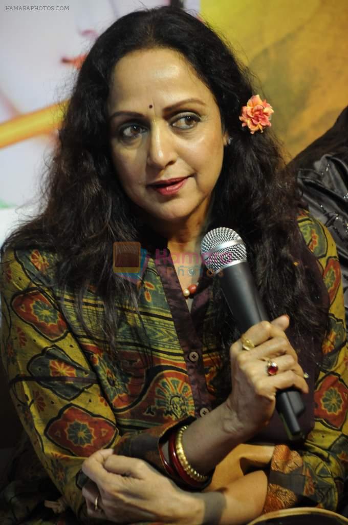 Hema Malini at the launch of Ravindra Jain's devotional album by Venus Worldwide Entertainment Pvt. Ltd on 3rd Aug 2012