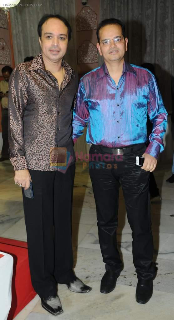 Altaf Raja with Champak Jain at the launch of Ravindra Jain's devotional album by Venus Worldwide Entertainment Pvt. Ltd on 3rd Aug 2012