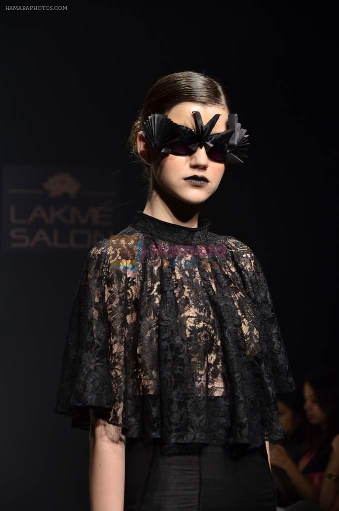 Model walk the ramp for So Fake Talent Box show at Lakme Fashion Week Day 2 on 4th Aug 2012