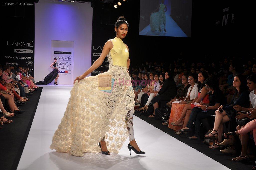 Model walk the ramp for Prashant Chauhan show at LFW 2012 Day 5 in Grand Hyatt on 7th Aug 2012