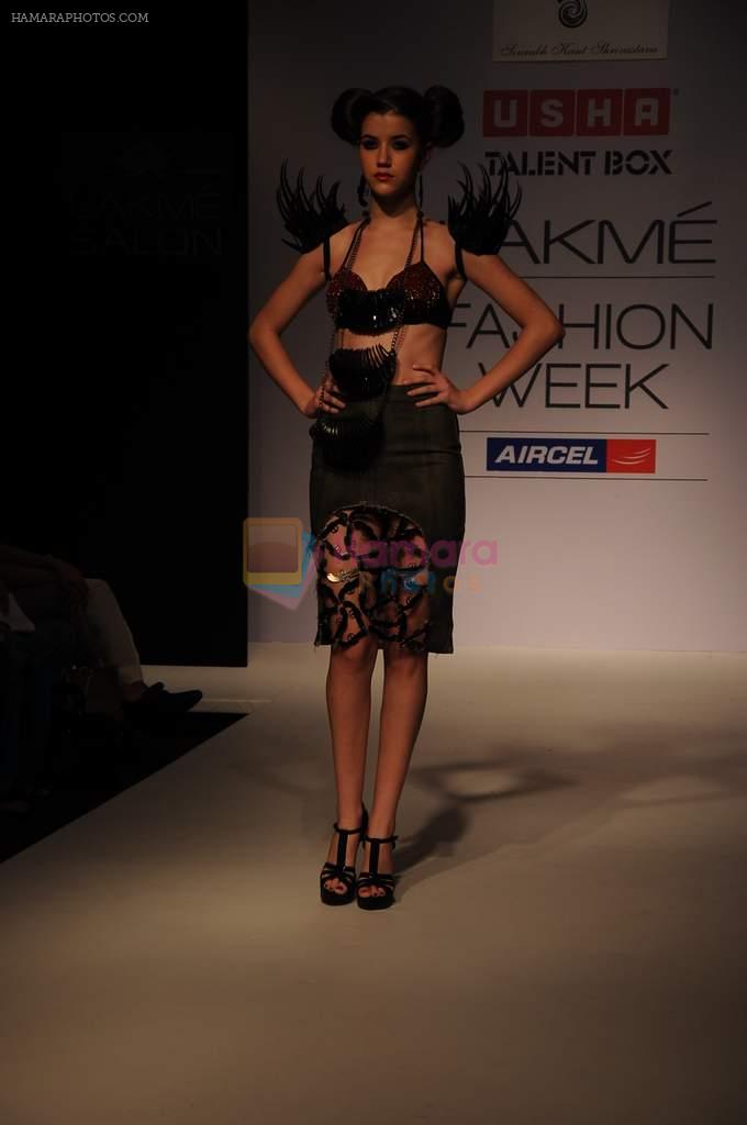 Model walk the ramp for Saurabh Kant Talent Box show at Lakme Fashion Week 2012 Day 5 in Grand Hyatt on 7th Aug 2012