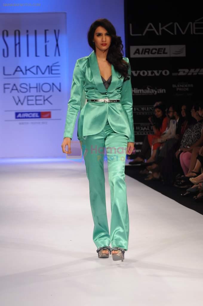 Model walk the ramp for Sailex show at Lakme Fashion Week 2012 Day 5 in Grand Hyatt on 7th Aug 2012