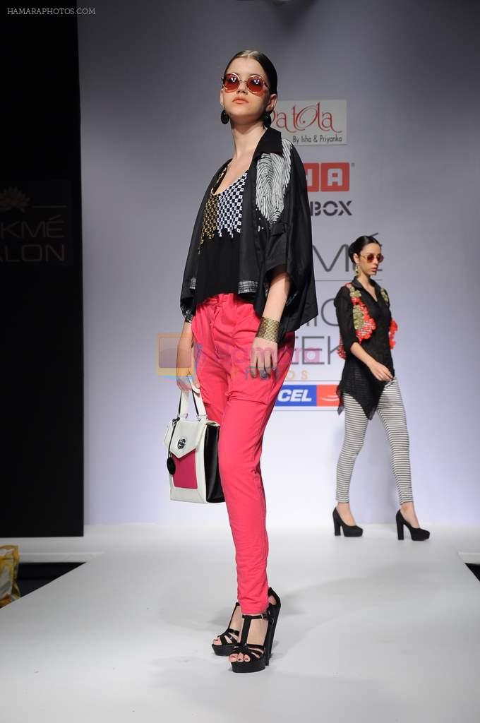 Model walk the ramp for talent box patola show at LFW 2012 Day 4 in Grand Hyatt on 6th Aug 2012