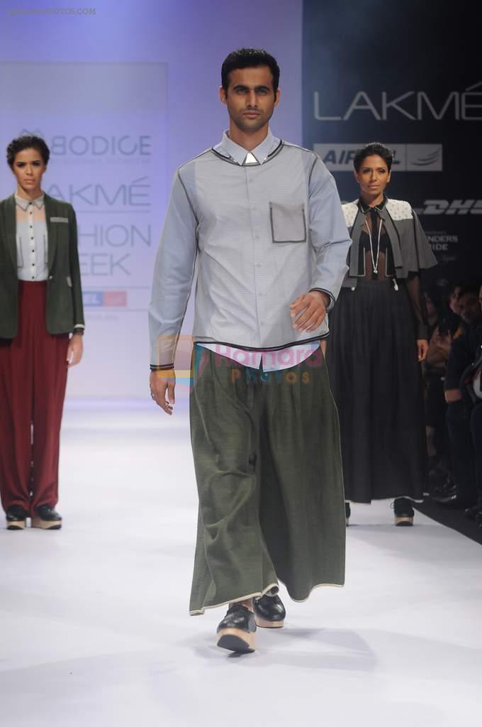 Model walk the ramp for Bodice show at Lakme Fashion Week 2012 Day 5 in Grand Hyatt on 7th Aug 2012