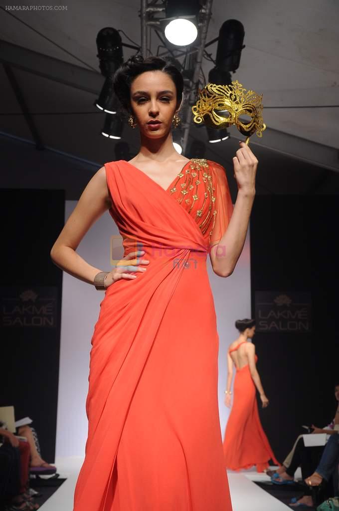 Model walk the ramp for talent box ritika karishma shahani show at Lakme Fashion Week Day 4 on 6th Aug 2012