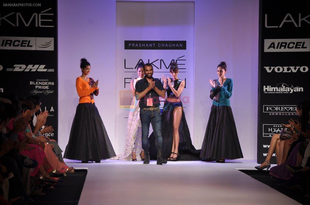 Model walk the ramp for Prashant Chauhan show at LFW 2012 Day 5 in Grand Hyatt on 7th Aug 2012